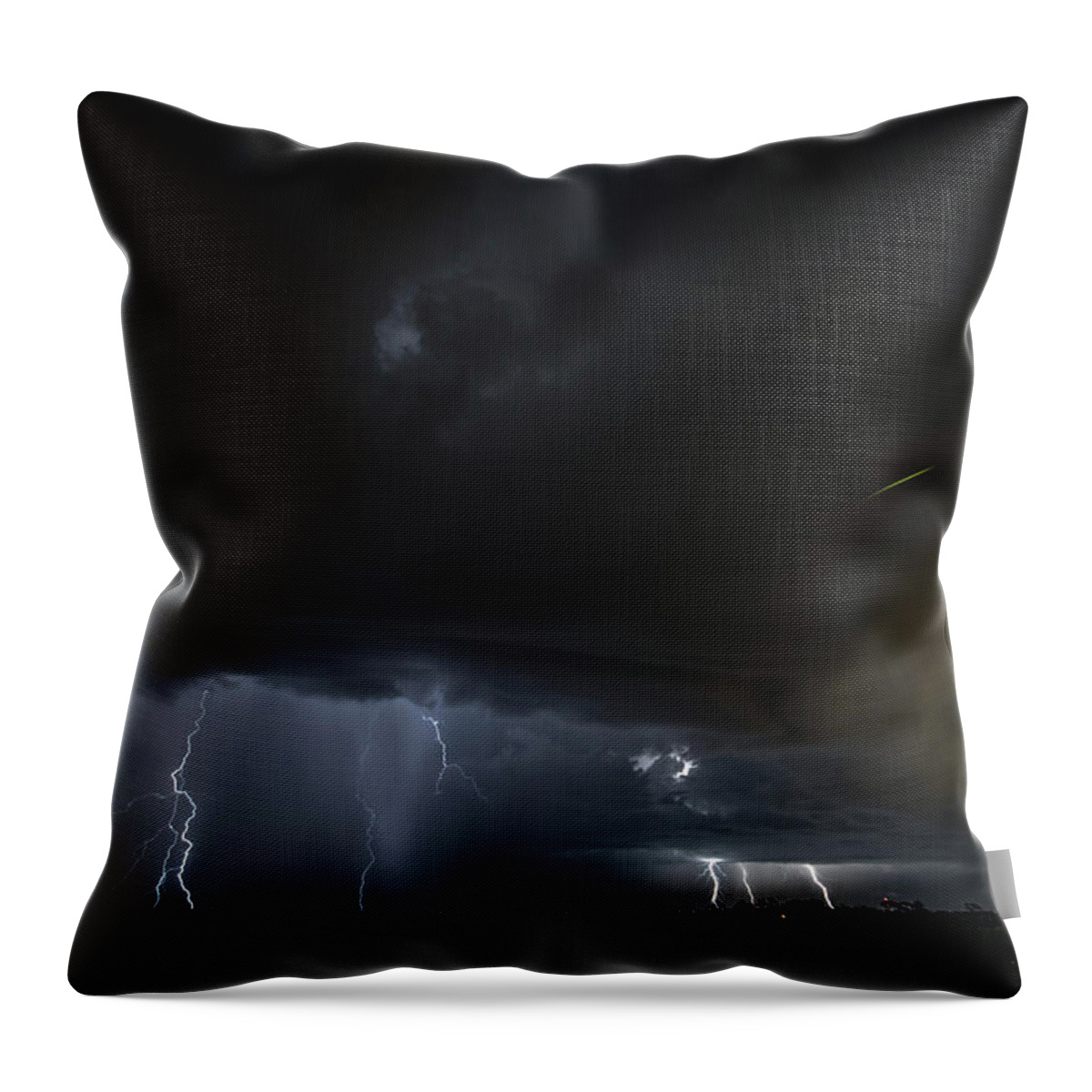 Lightning Throw Pillow featuring the photograph Ignition by Paul Brooks