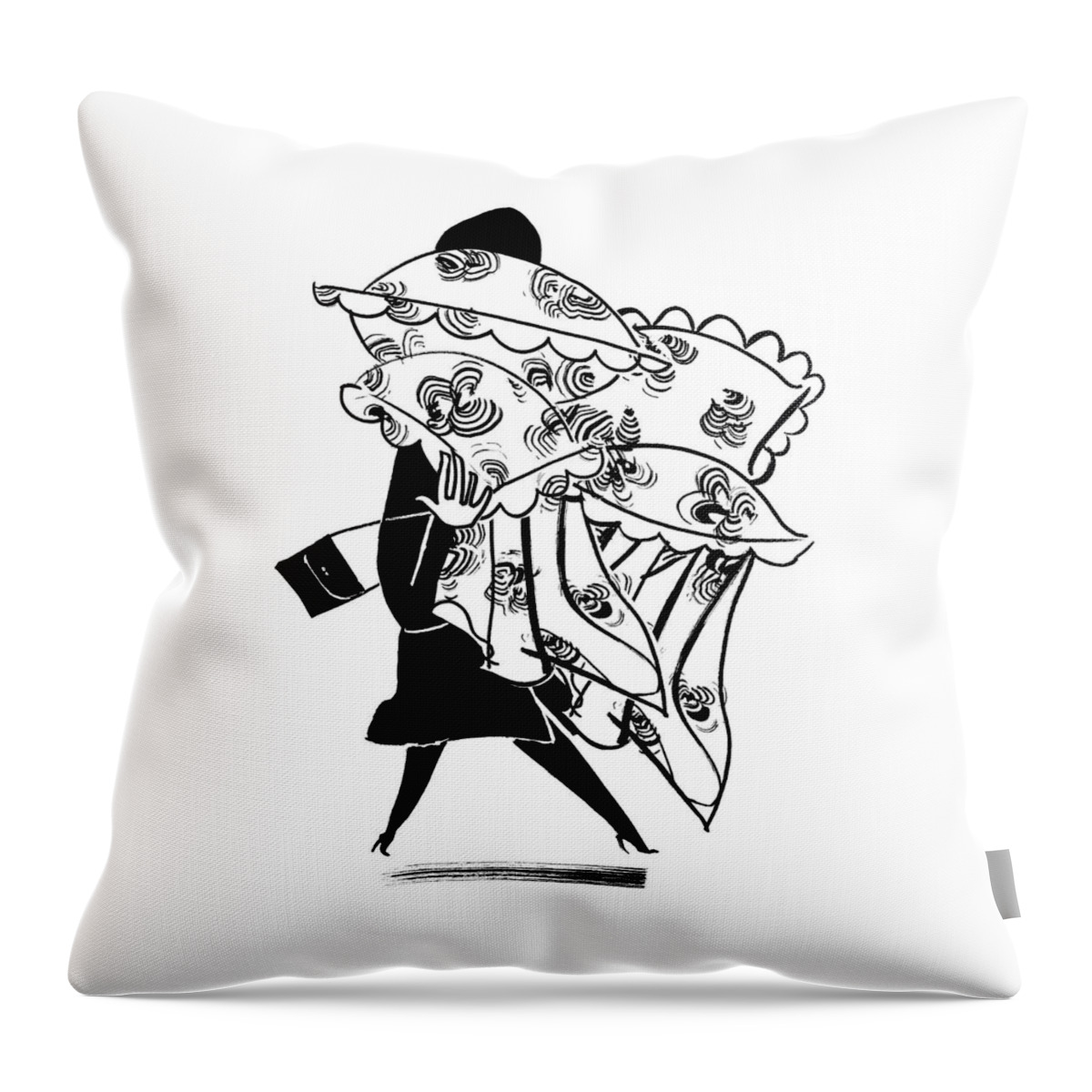 Illustration By Tom Bachtell Throw Pillow