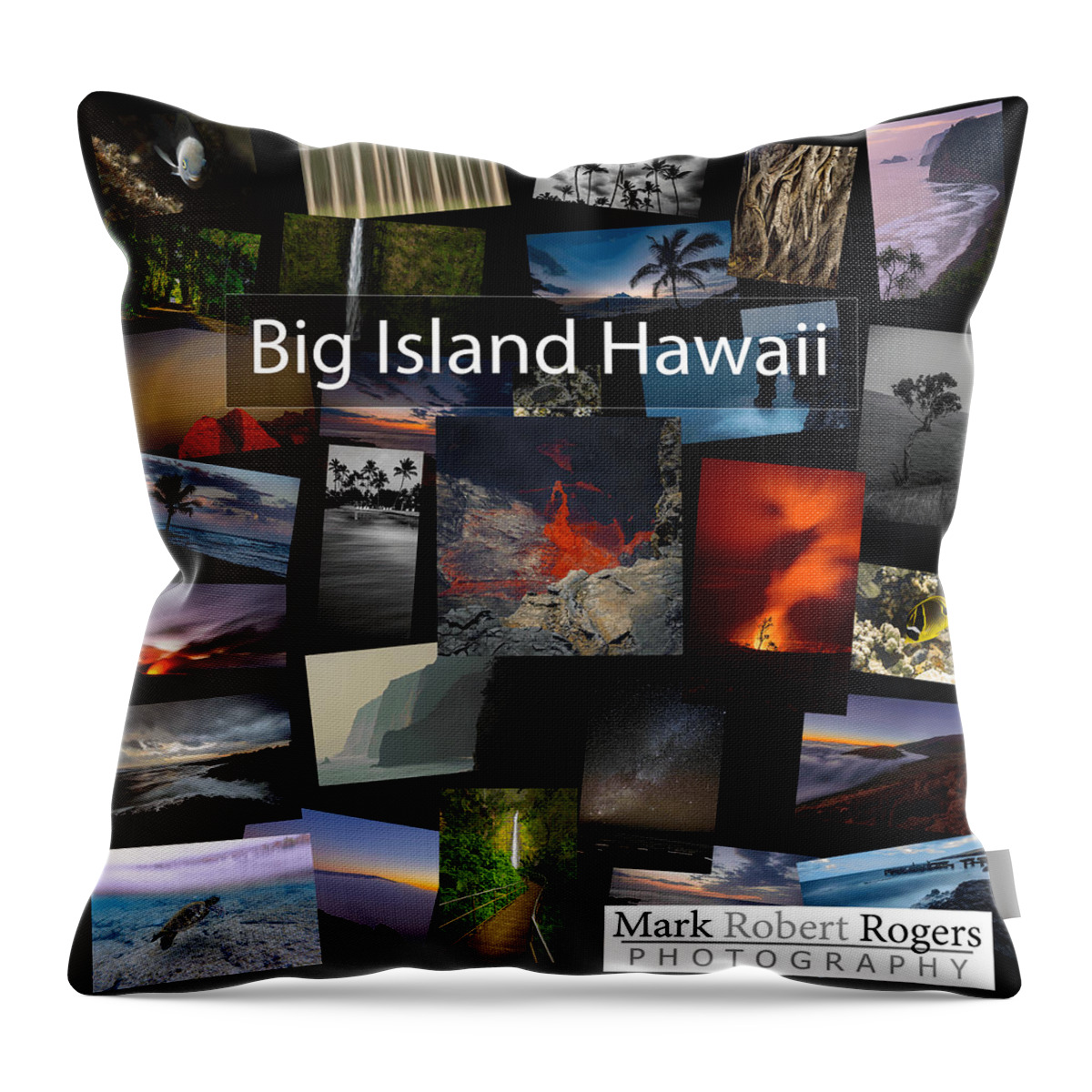  Throw Pillow featuring the photograph Images from the Big Island - Coming Soon by Mark Rogers