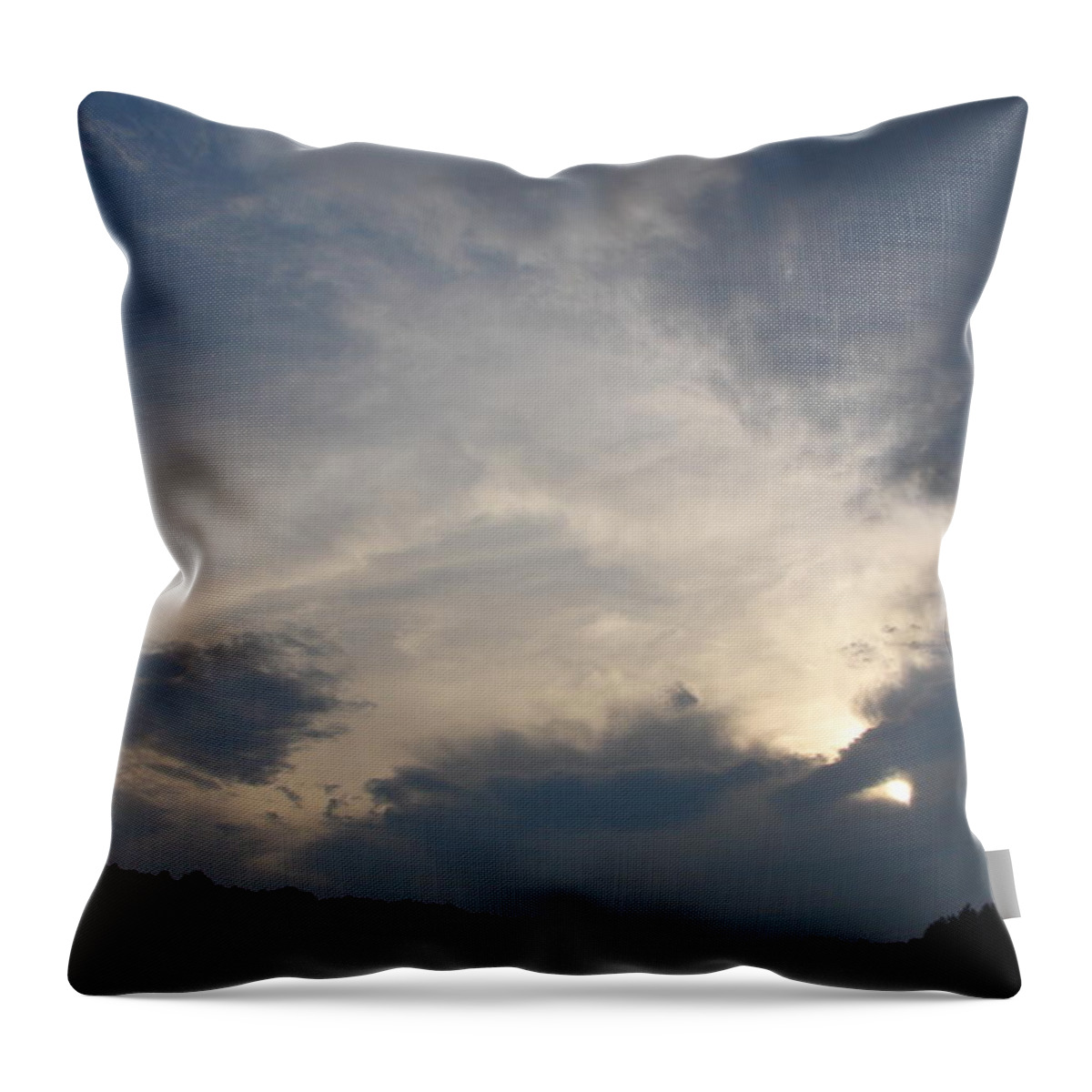 Boom Throw Pillow featuring the photograph Impending by Priscilla Richardson