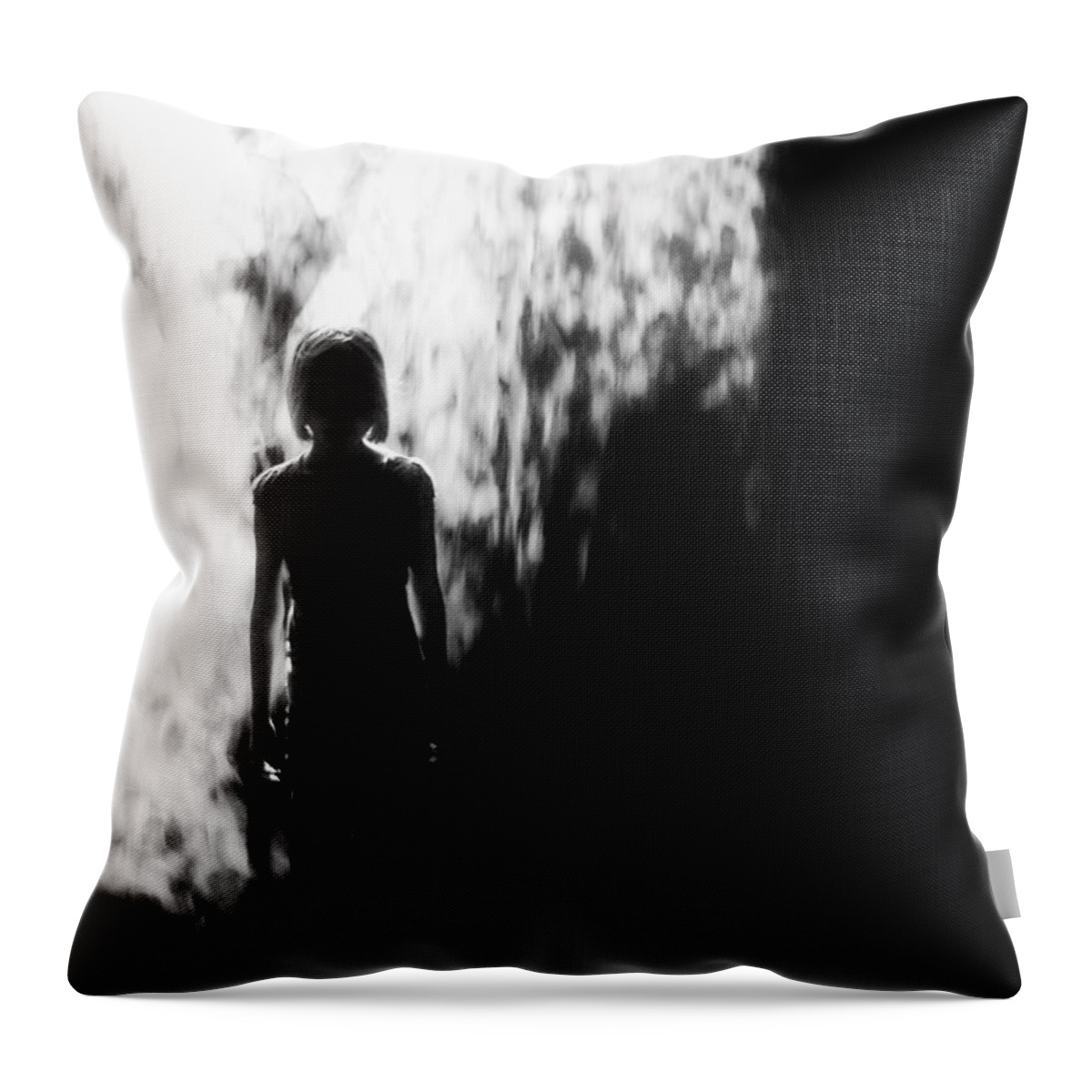 Dark Throw Pillow featuring the photograph In Darkness by Stoney Lawrentz
