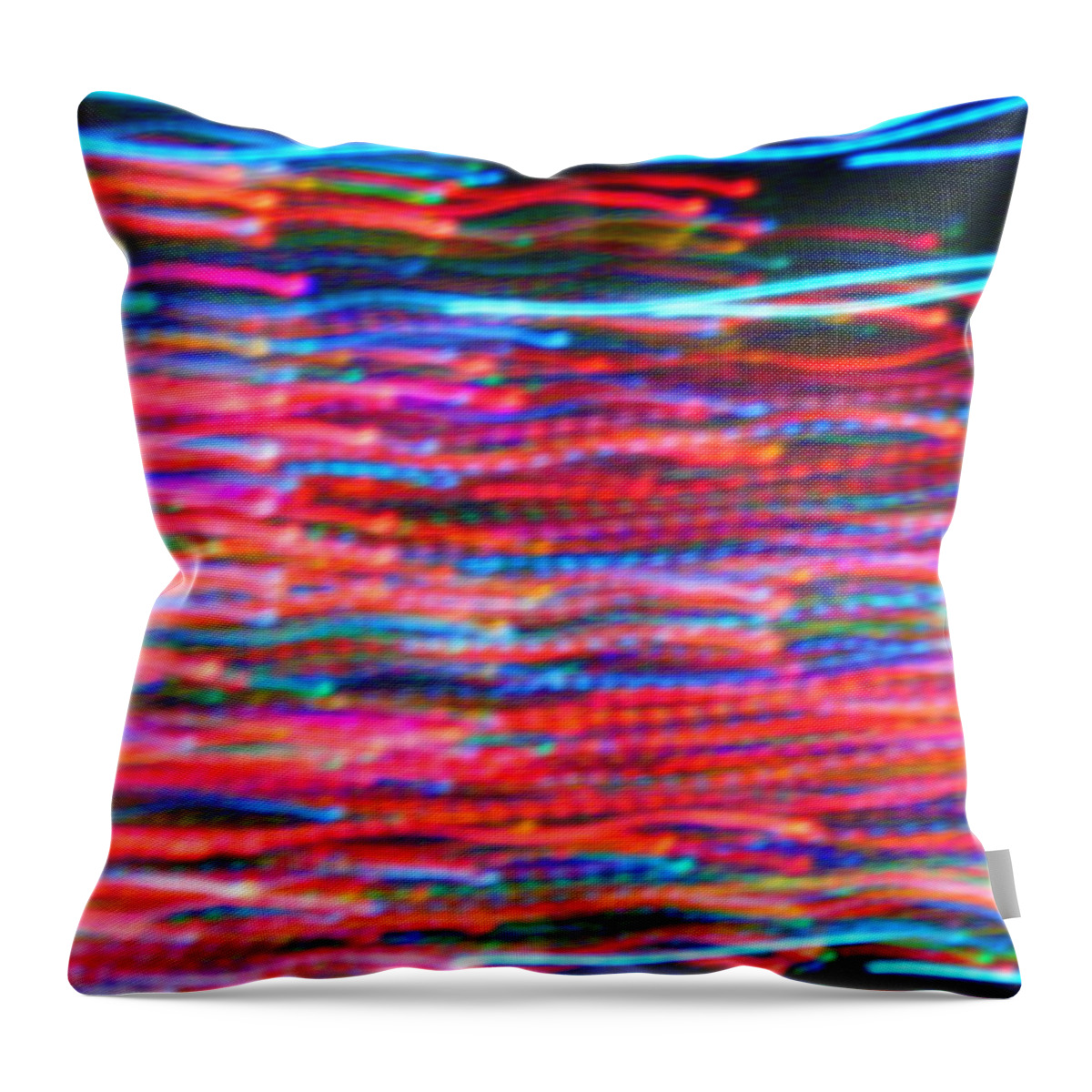 Background Throw Pillow featuring the digital art In Flow by Vincent Green