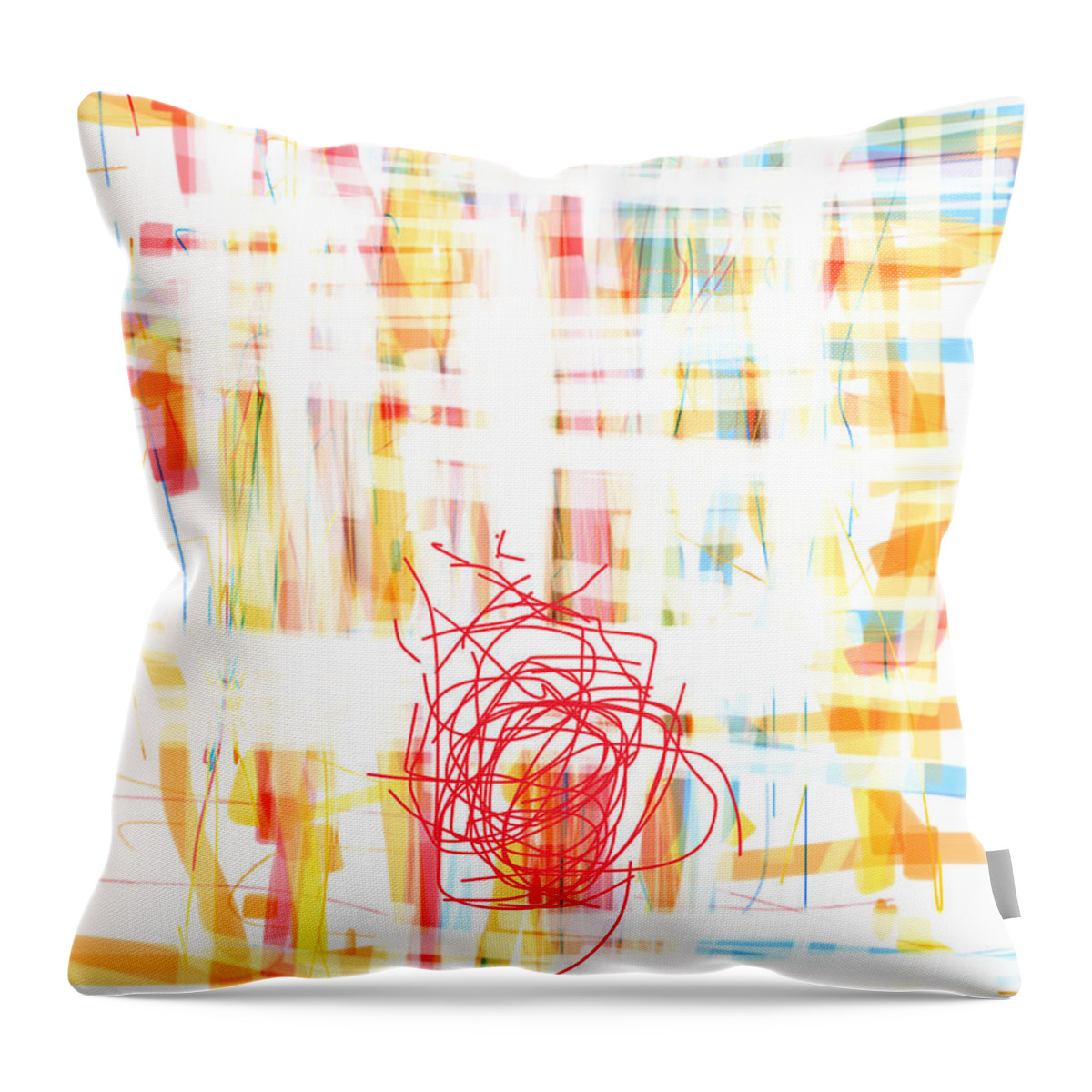 In The Heat Of The Moment Throw Pillow featuring the digital art In the heat of the moment by Ingrid Van Amsterdam