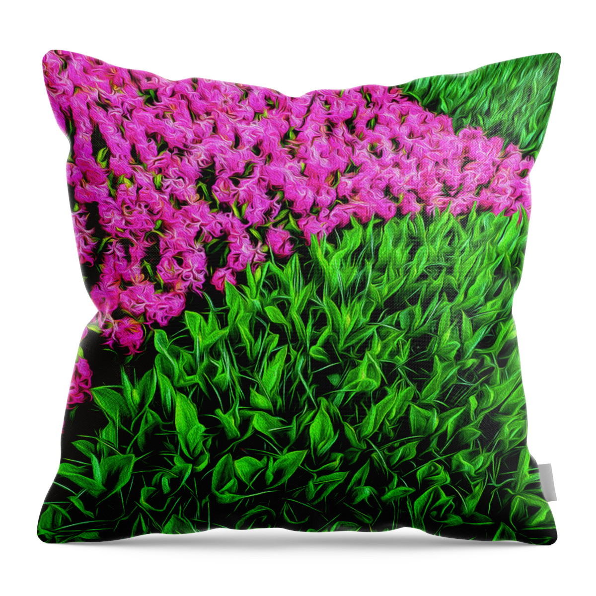 Tulips Throw Pillow featuring the photograph In The Pink by Paul Wear