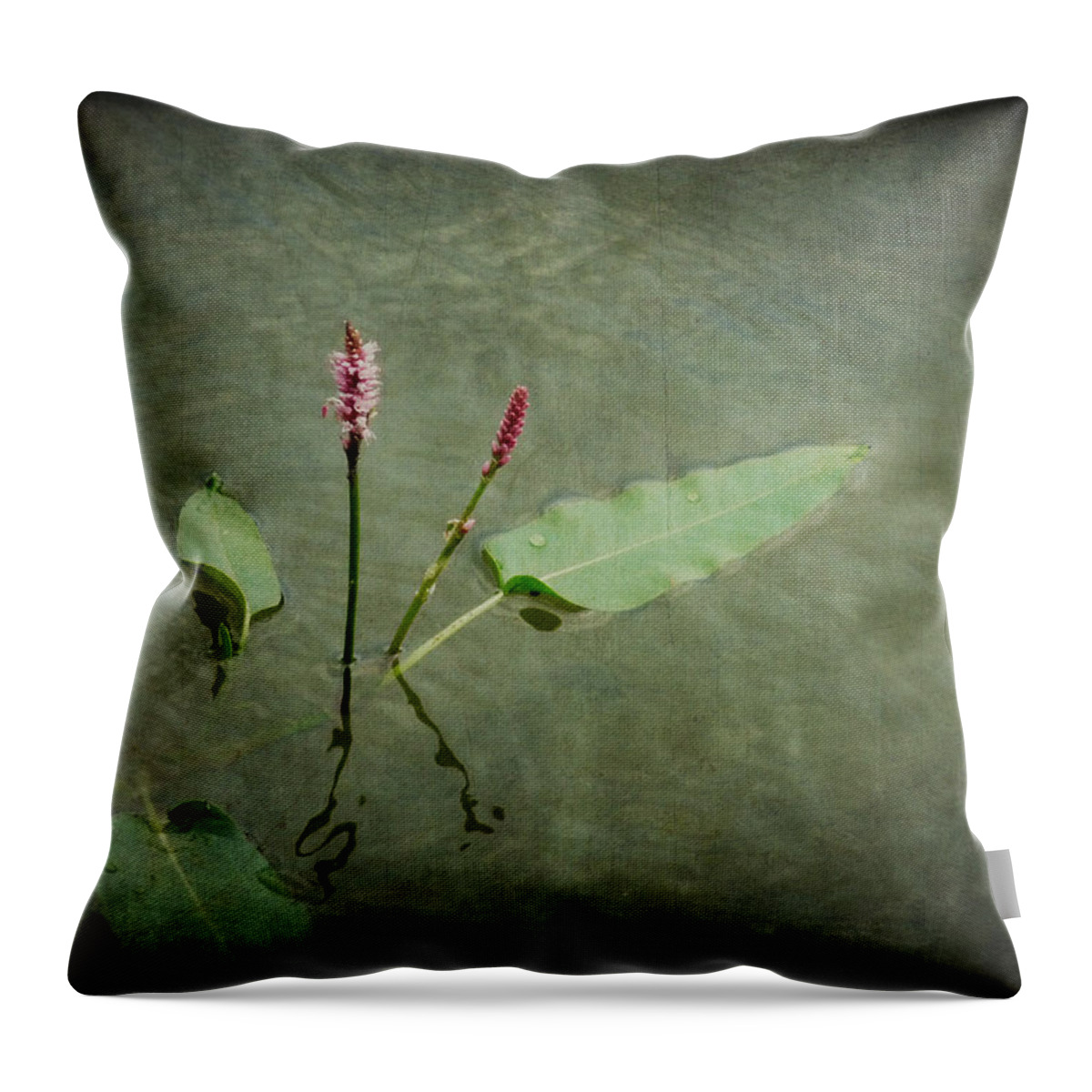 Flower Throw Pillow featuring the photograph In The Stillness... Love Whispers My Name by Lucinda Walter