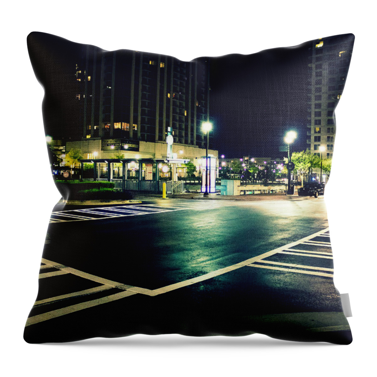 Street Throw Pillow featuring the photograph In the Street by Mike Dunn