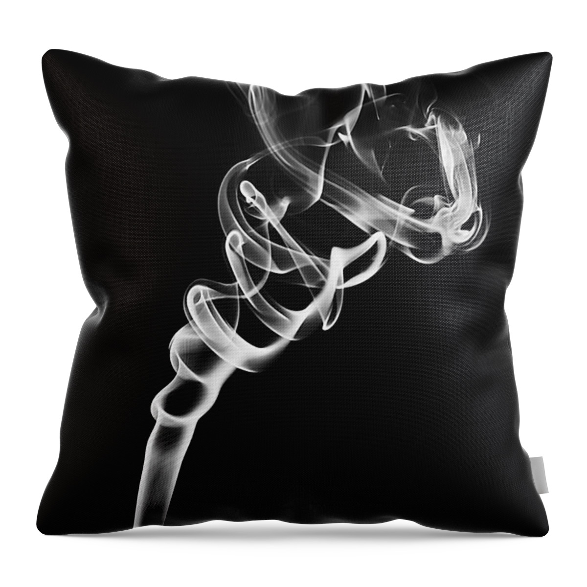 Smoke Throw Pillow featuring the photograph Incendere 3766 BW by Steve Somerville