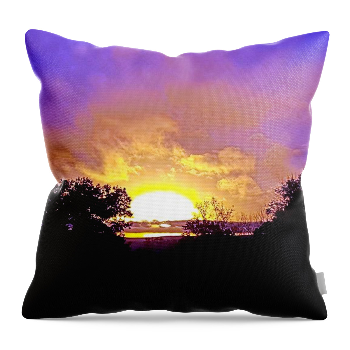 Sunrise Throw Pillow featuring the photograph Incredible Sunrise by Dani McEvoy
