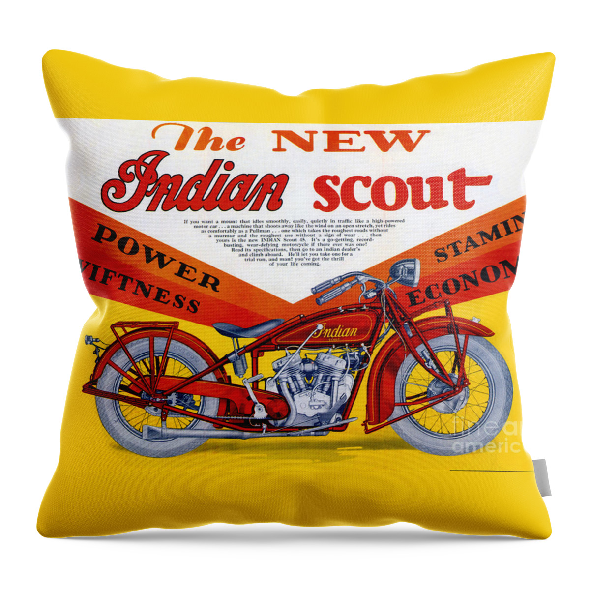 Indian Throw Pillow featuring the digital art Indian Scout by Steven Parker