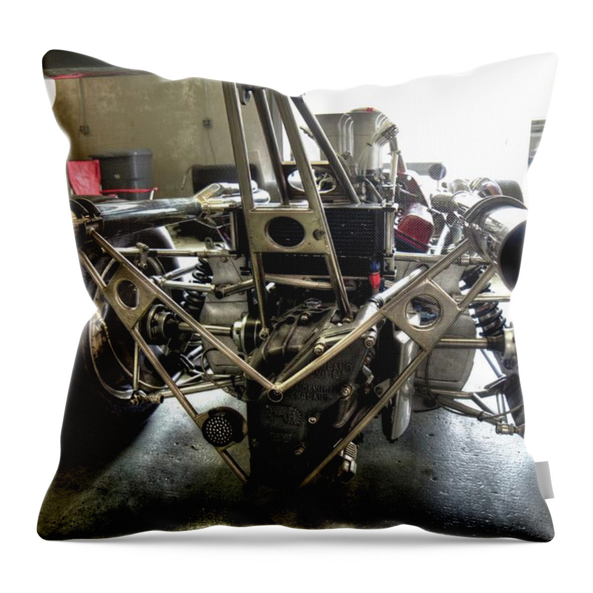 Indy 500 Throw Pillow featuring the photograph Indy 500 Vintage by Josh Williams