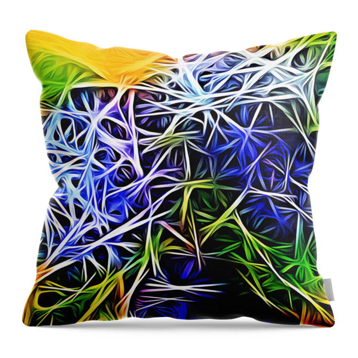 Chaos Throw Pillow featuring the digital art Infinitivi by Jeff Iverson