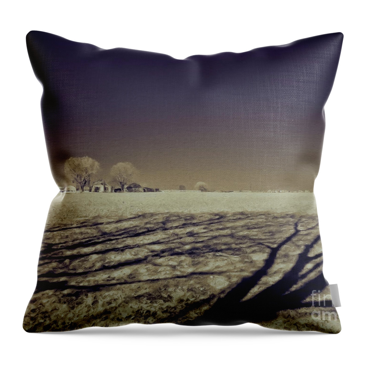 Landscape Throw Pillow featuring the photograph Infrared Landscape Lancaster PA by Jeff Breiman