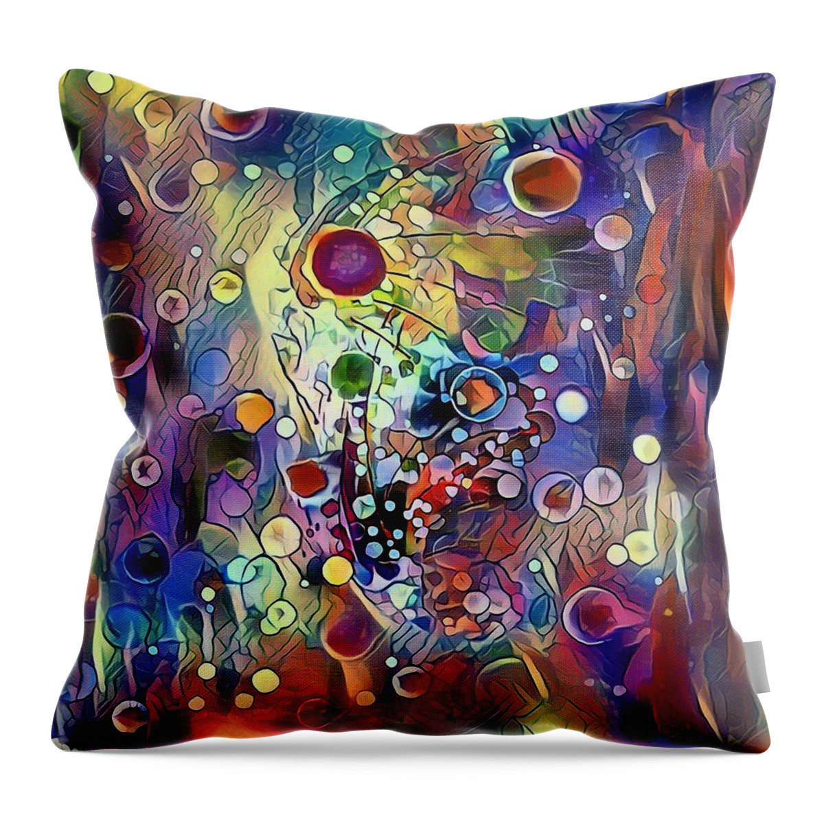 Infusion Painting Throw Pillow featuring the digital art Infusion by Don Wright