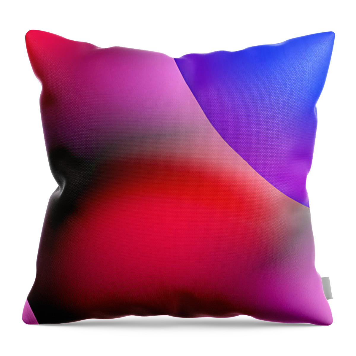 Color Throw Pillow featuring the painting Inner Cosmos 2 red II CONTEMPORARY DIGITAL ART by G Linsenmayer