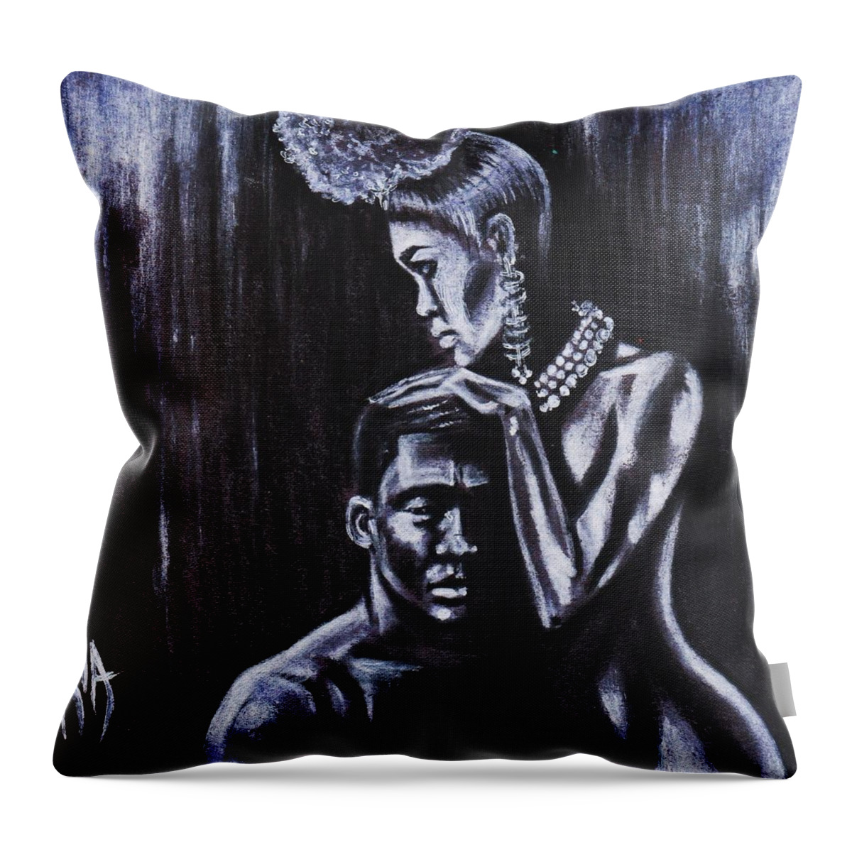 Artbyria Throw Pillow featuring the photograph Inseparable by Artist RiA
