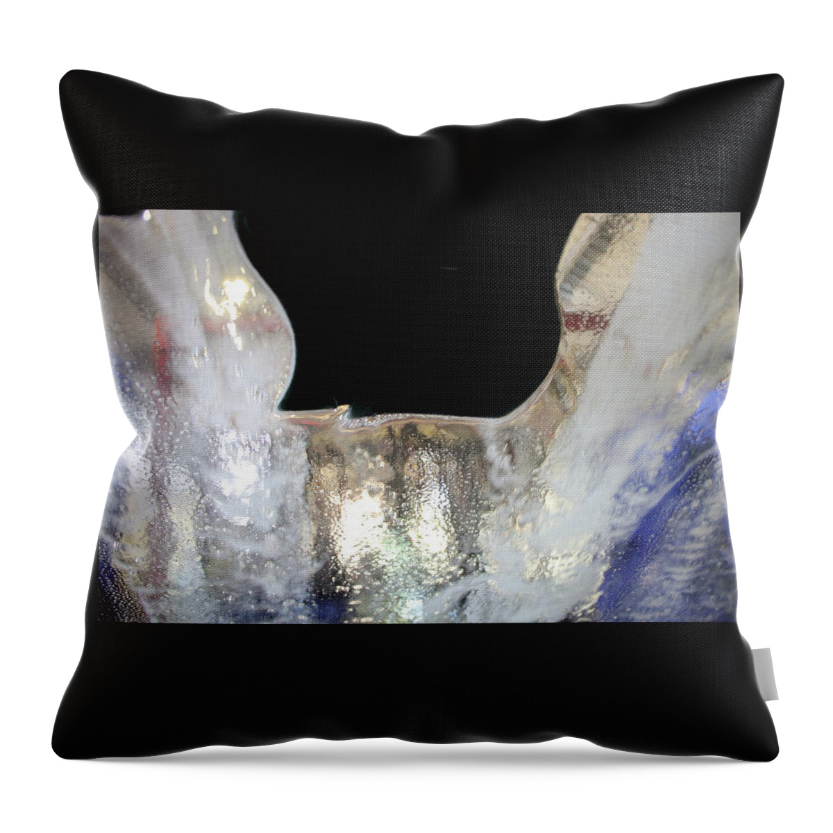 Abstract Throw Pillow featuring the digital art Inside the Carwash by Kathleen Illes