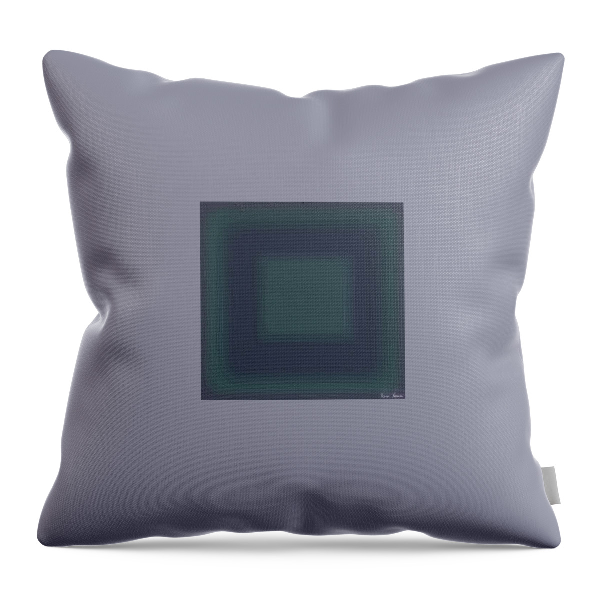 Albers Throw Pillow featuring the digital art Interaction of Colors and Feelings by Rein Nomm