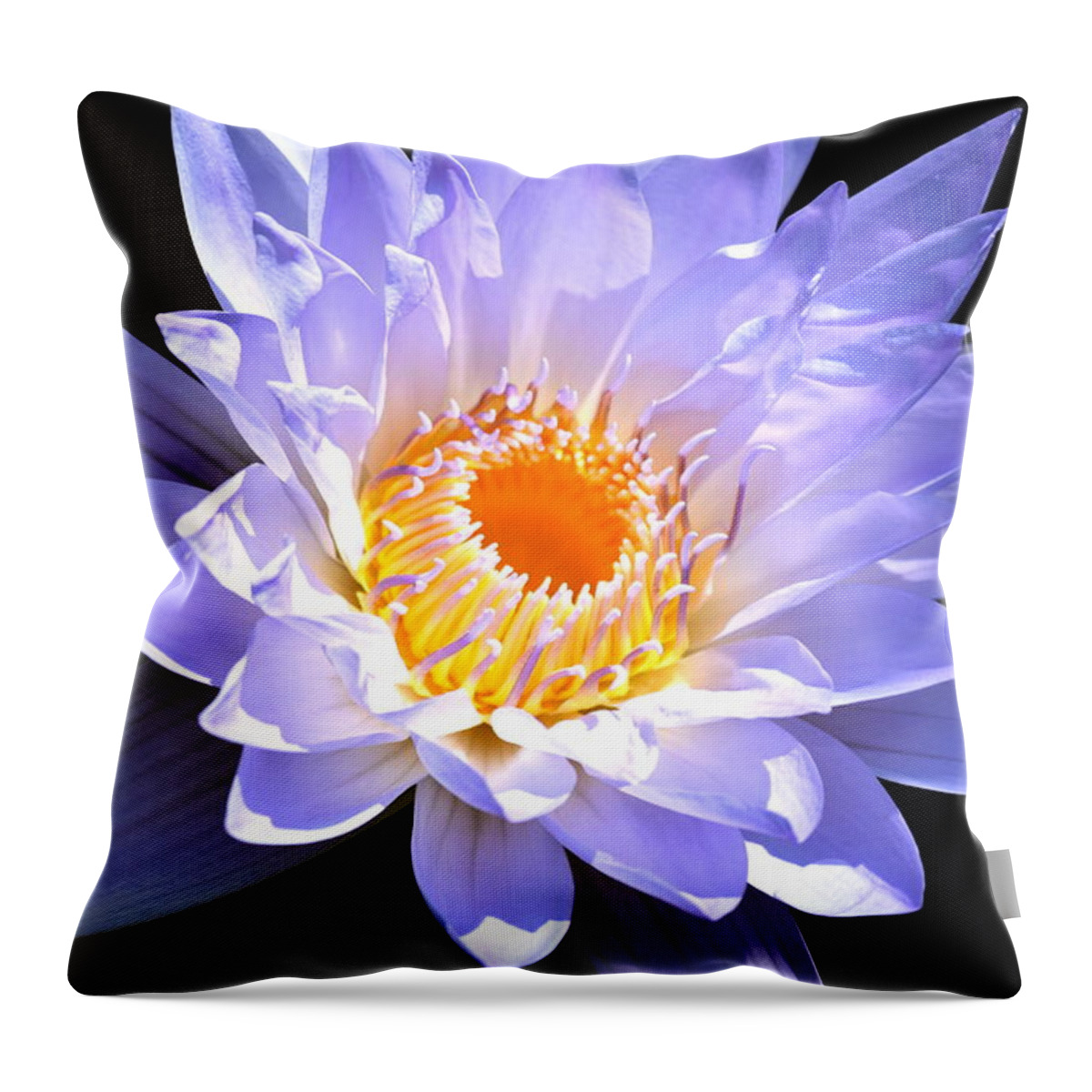 Lily Throw Pillow featuring the photograph Internal Passion by Deborah Crew-Johnson