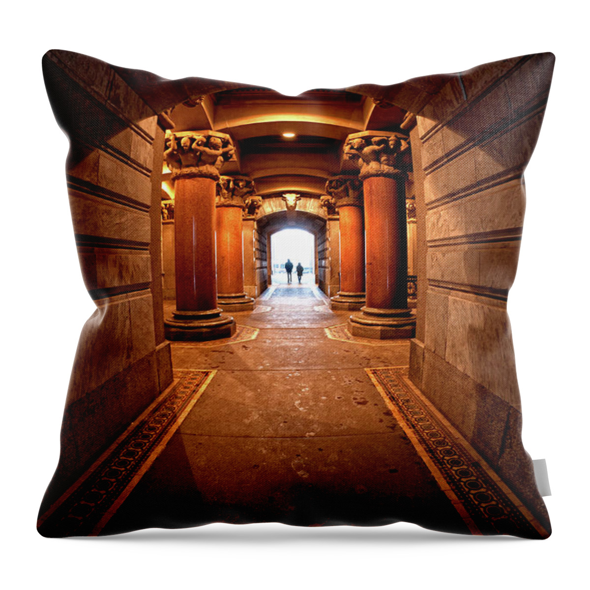 Philadelphia Throw Pillow featuring the photograph Into the Light by Neil Shapiro