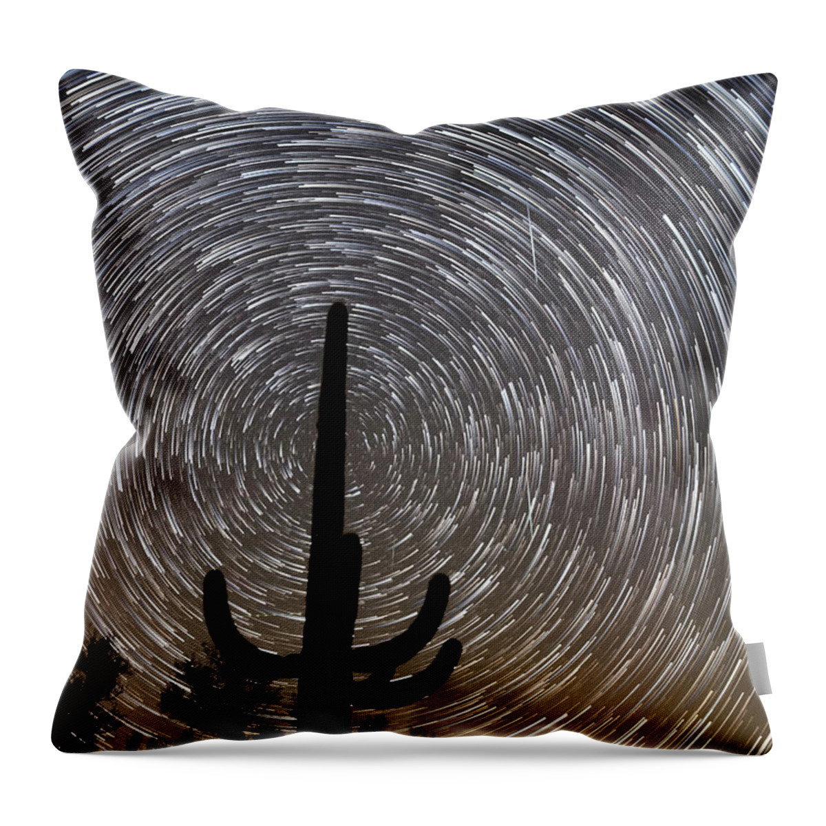 American Southwest Throw Pillow featuring the photograph Into the Night by James Capo