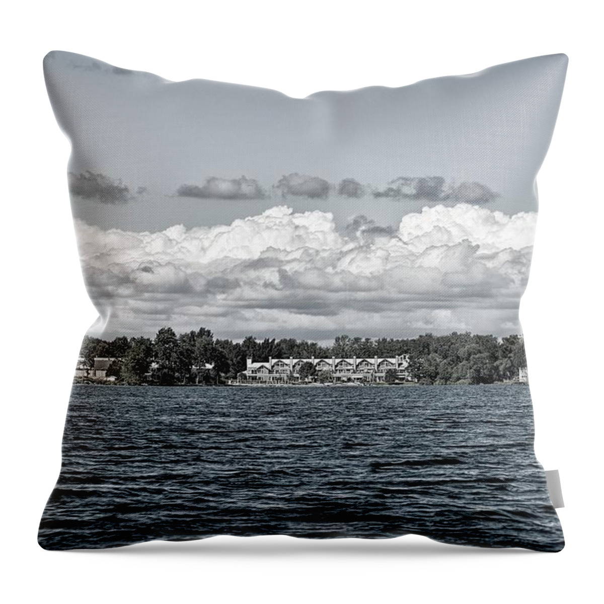 Invermara Throw Pillow featuring the digital art Invermara Bay by JGracey Stinson