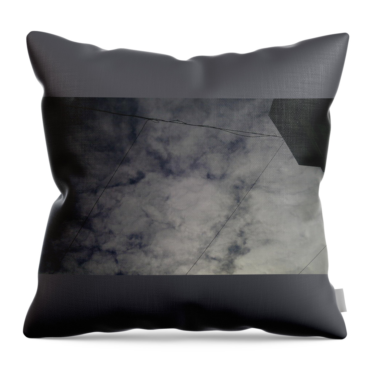 Clouds Throw Pillow featuring the photograph Inverted Belgrade by Anamarija Marinovic