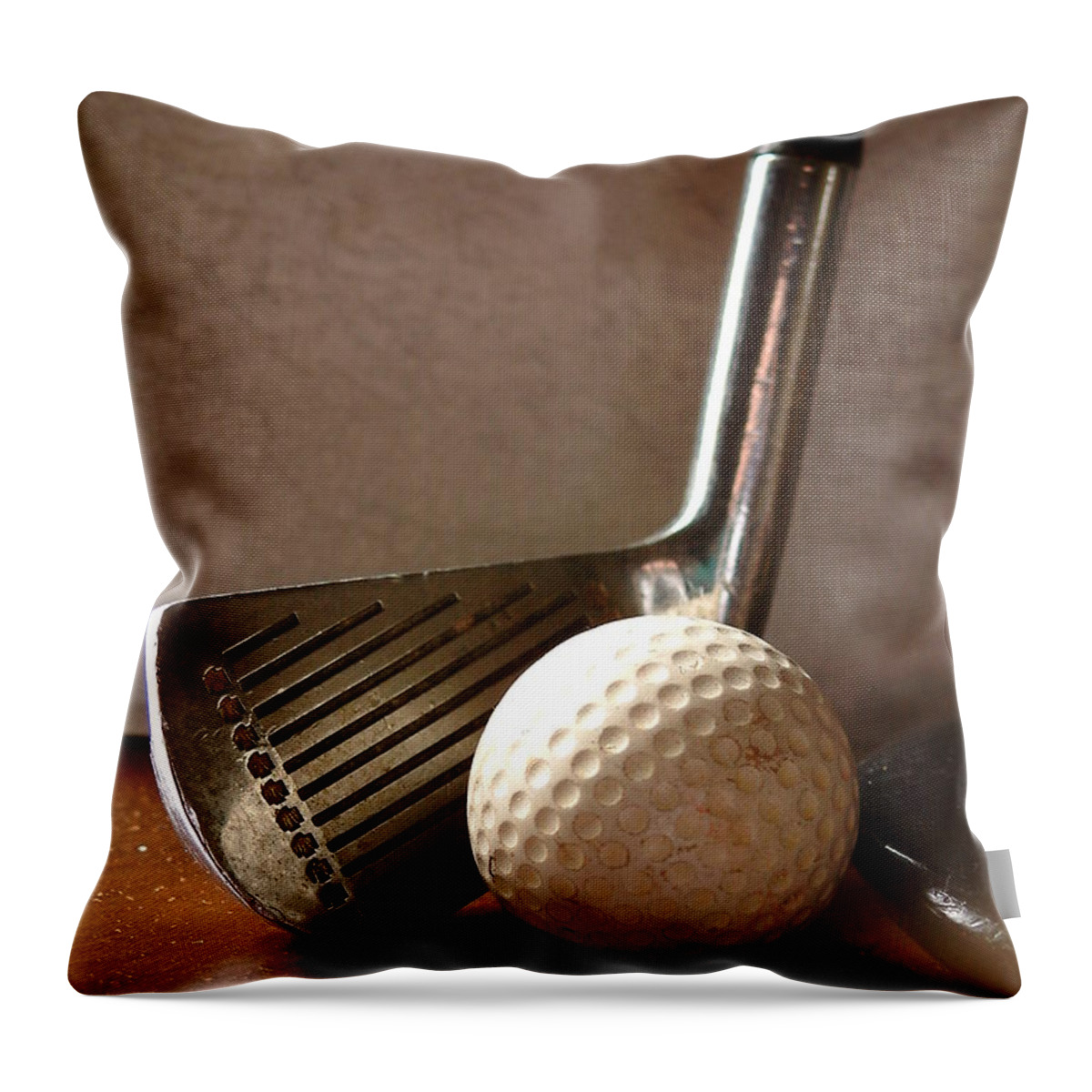 Golf Club Throw Pillow featuring the photograph Ironed by Thomas Pipia