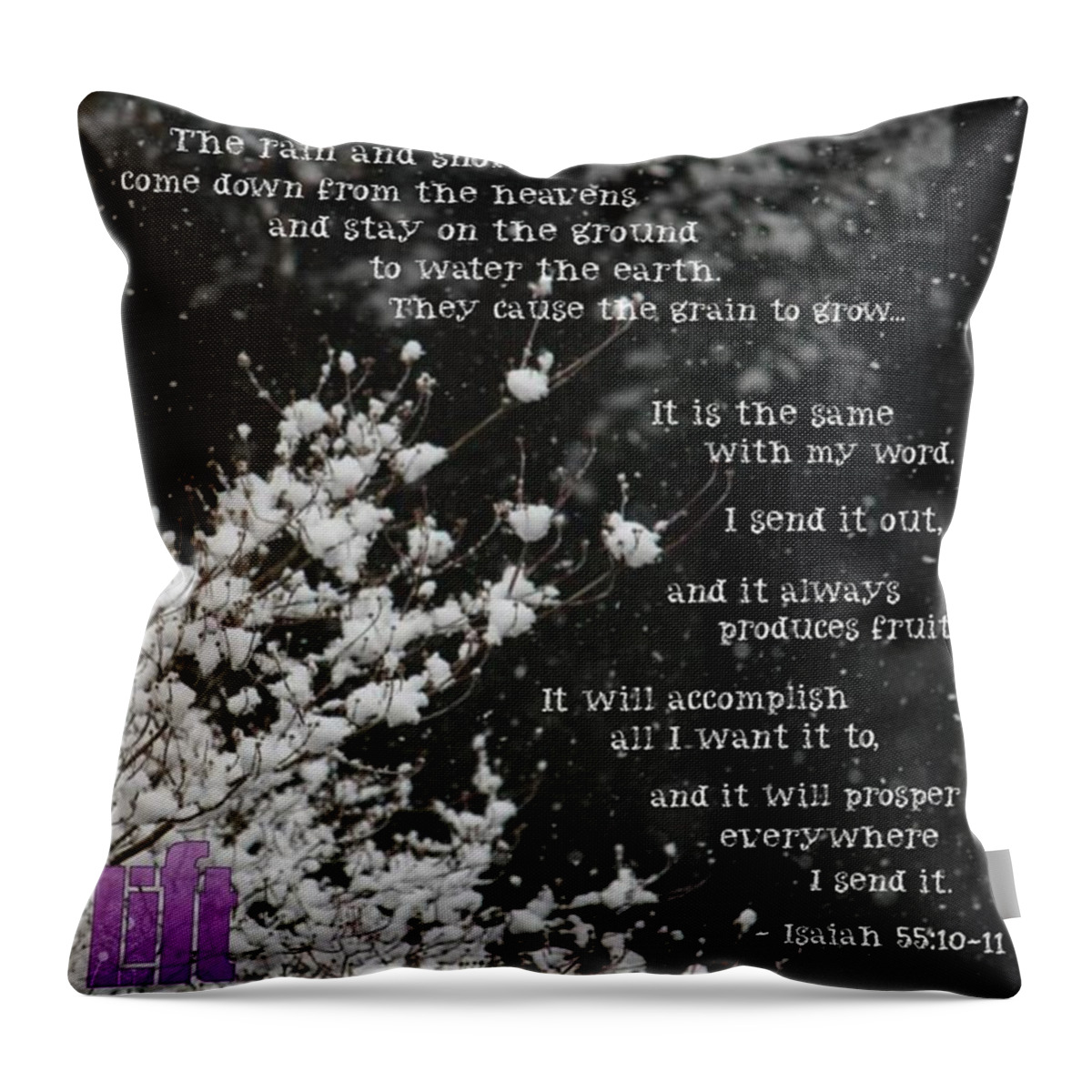 Life Throw Pillow featuring the photograph is Anyone Thirsty?
come And by LIFT Women's Ministry designs --by Julie Hurttgam