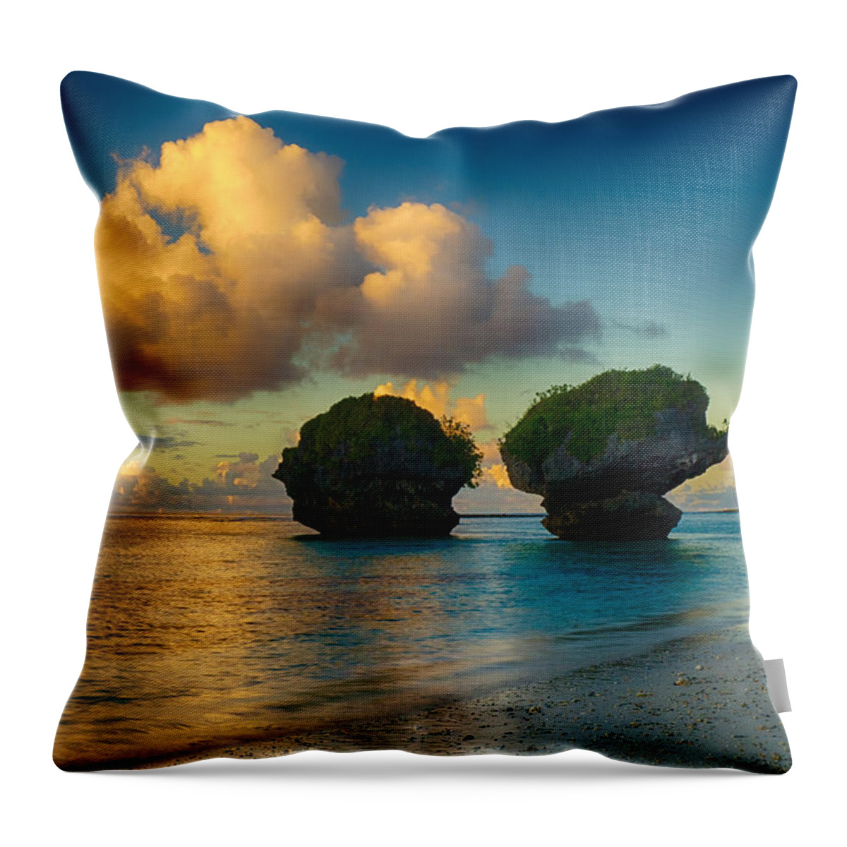 Pristine Throw Pillow featuring the photograph Island Life by Amanda Jones