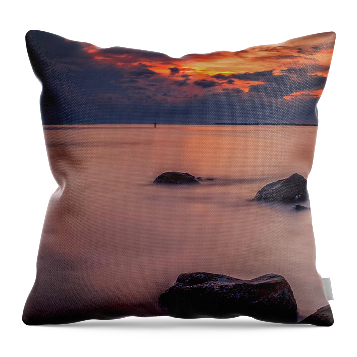 Fred Howard Island Throw Pillow featuring the photograph Island Retreat by Todd Rogers