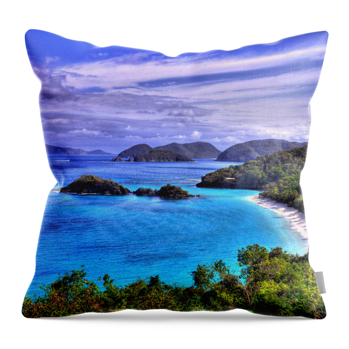 Island Throw Pillow featuring the photograph Isle of Sands by Scott Mahon