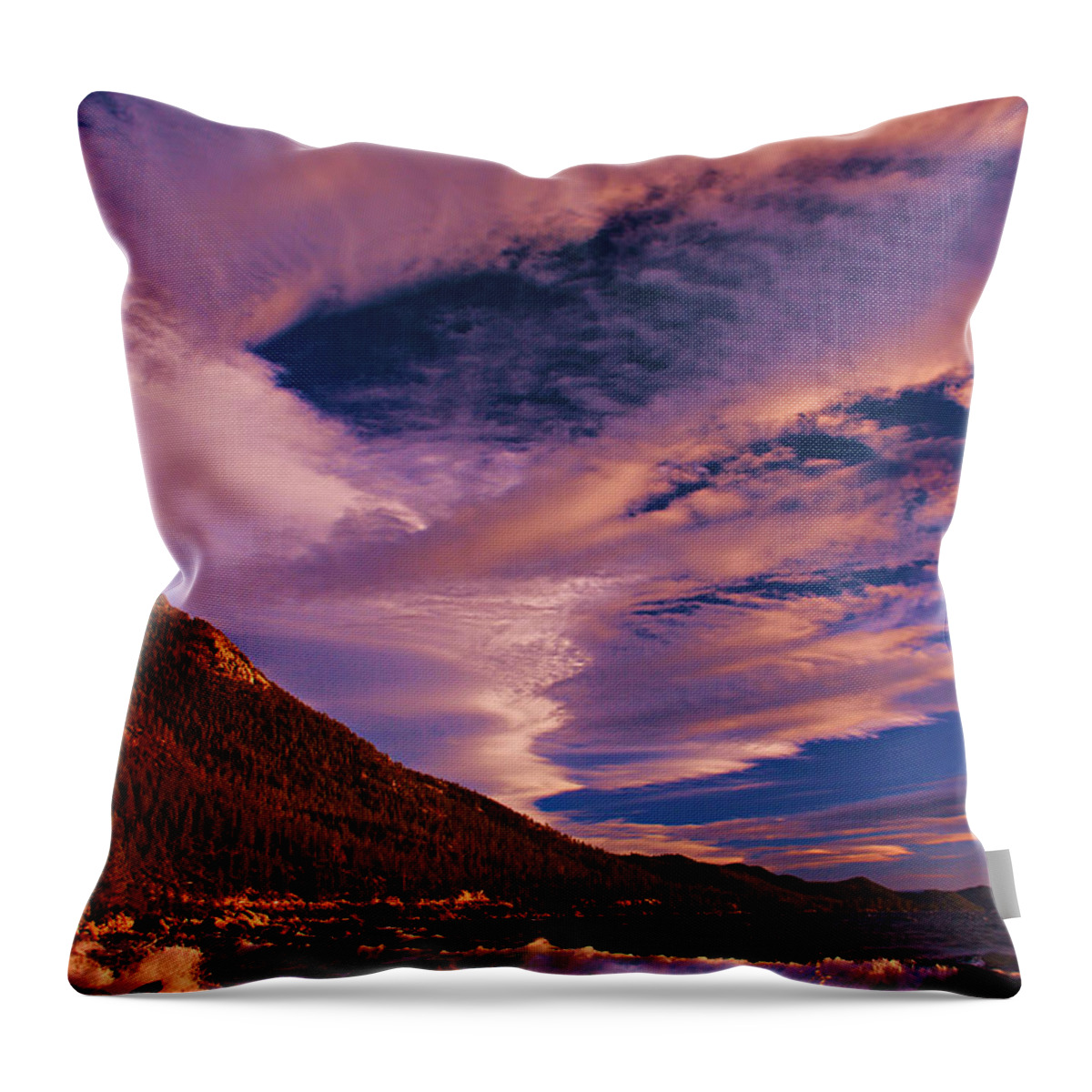Waves Throw Pillow featuring the photograph It Comes In Waves by Sean Sarsfield