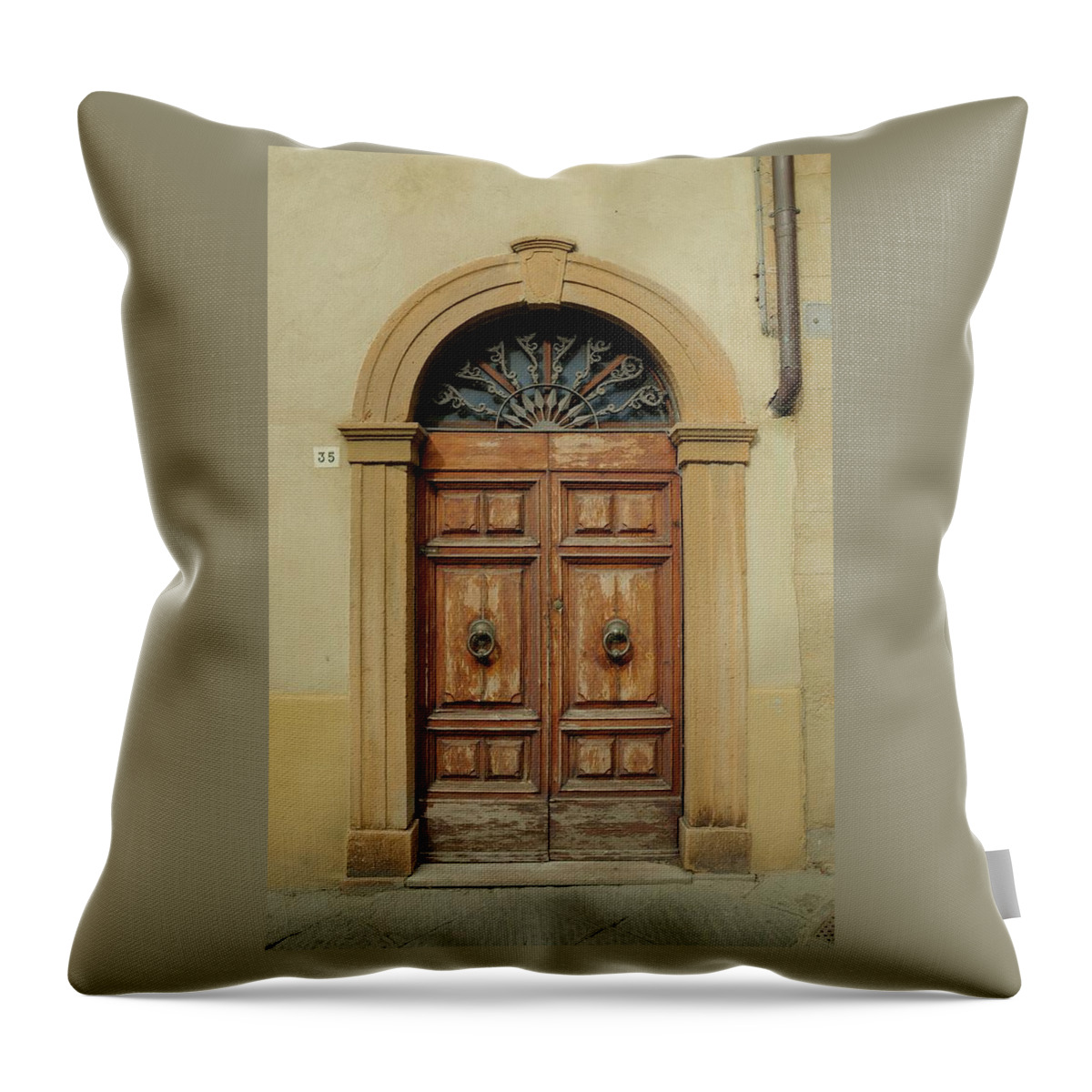 Europe Throw Pillow featuring the photograph Italy - Door One by Jim Benest