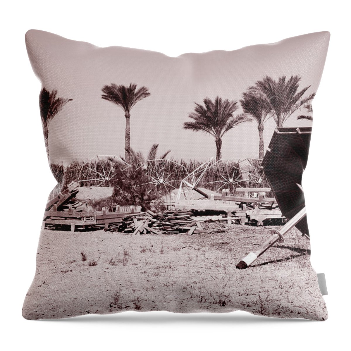 Horses 1 Throw Pillow featuring the photograph It's All A Turmoil by Jez C Self
