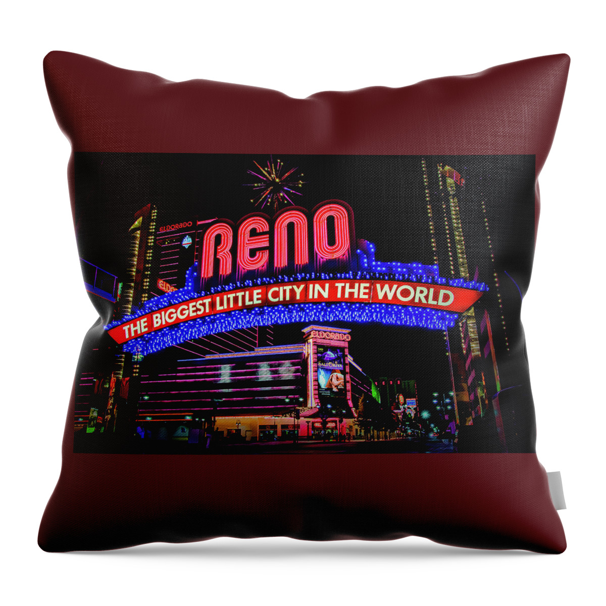 Casino Throw Pillow featuring the photograph It's Not Vegas by Paul LeSage