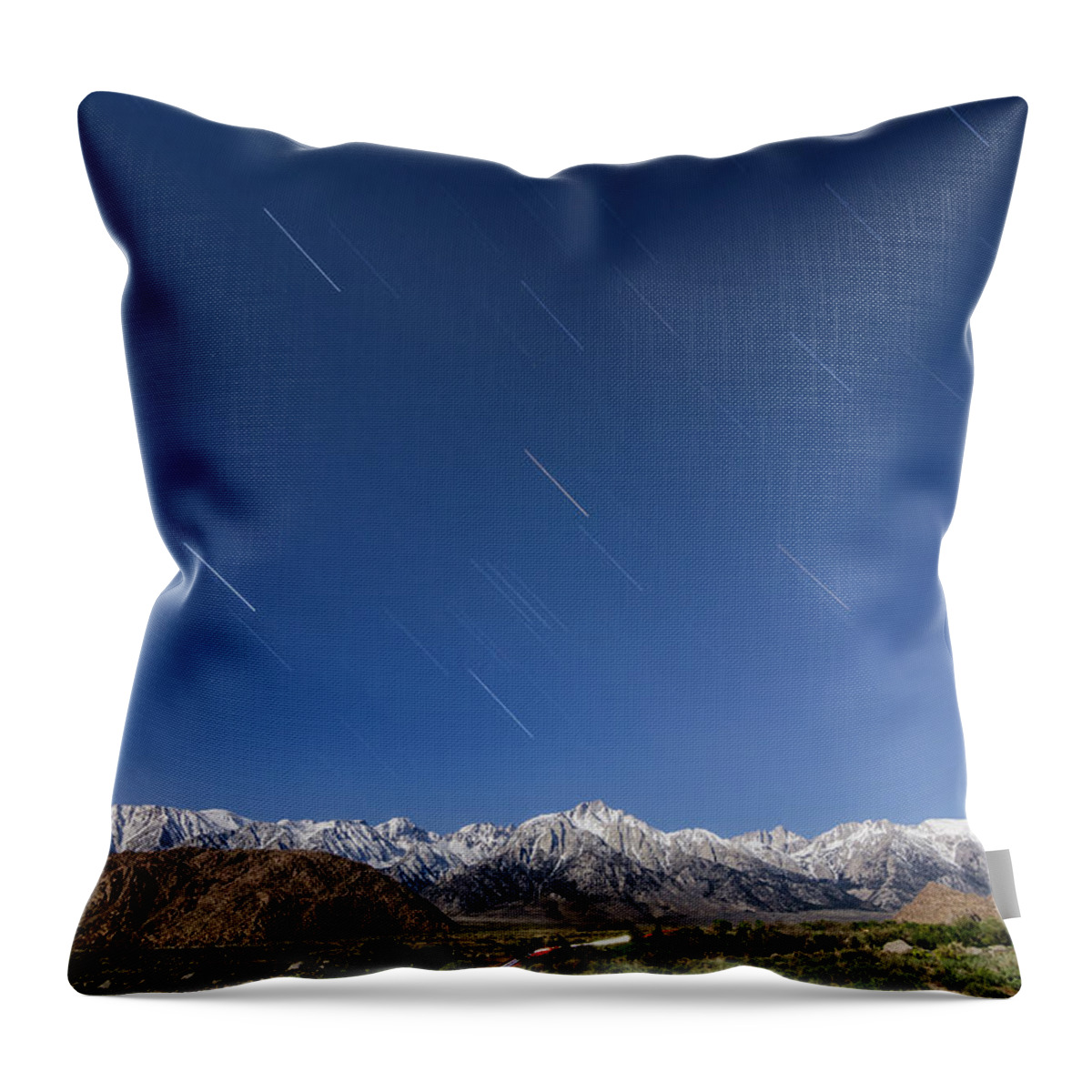 California Throw Pillow featuring the photograph It's Raining Stars by Margaret Pitcher