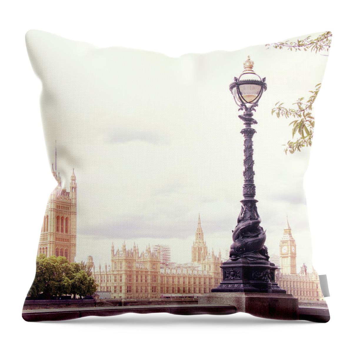 London Throw Pillow featuring the photograph It's Twenty Past Two by Iryna Goodall