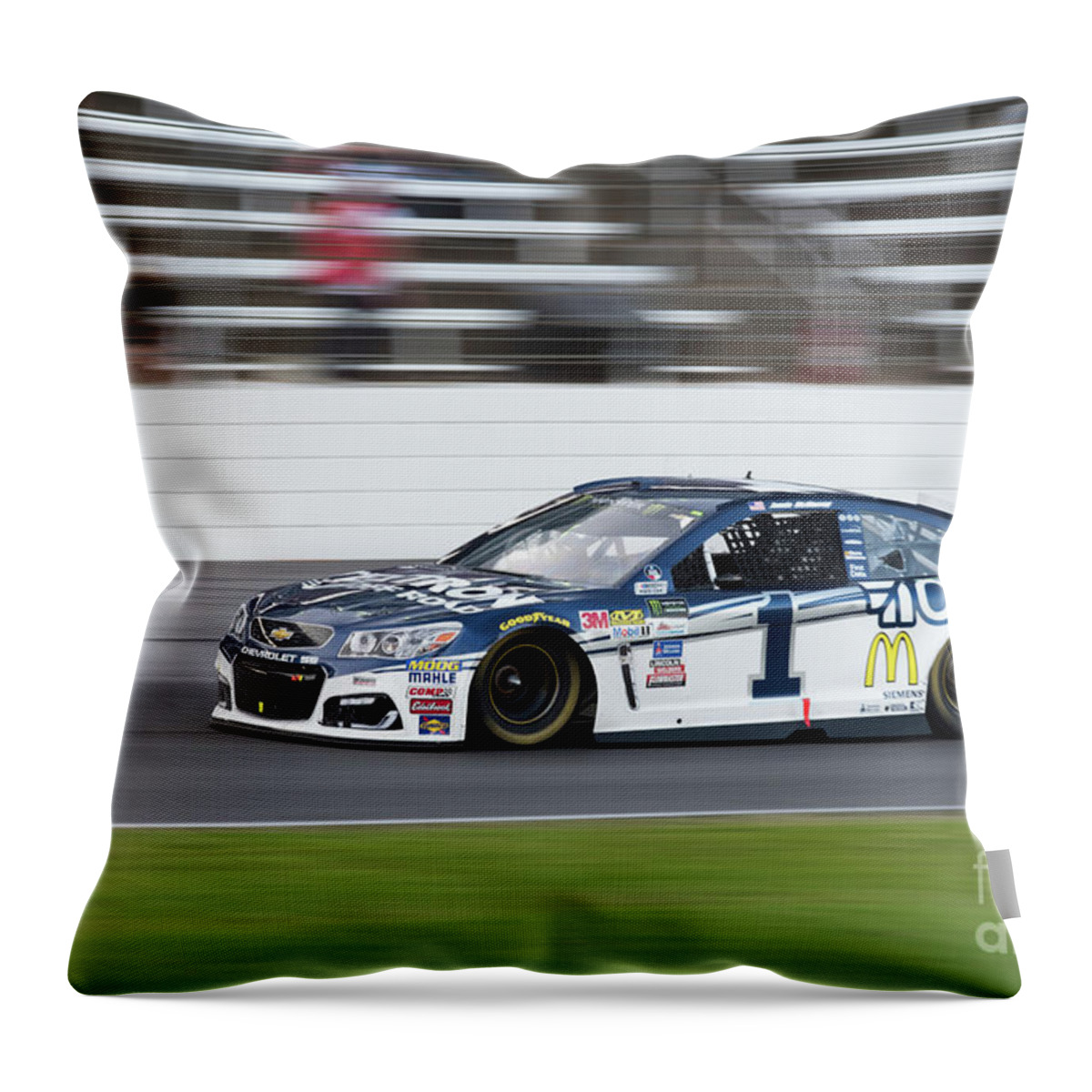 Jamie Mcmurray Throw Pillow featuring the photograph Jamie McMurray #1 by Paul Quinn