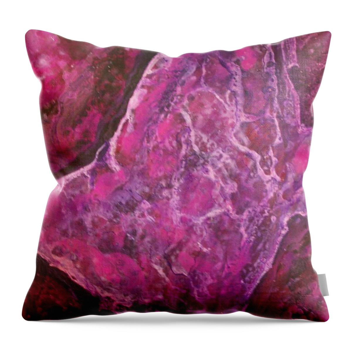 Oils Throw Pillow featuring the painting Jasper by Bernie Bishop