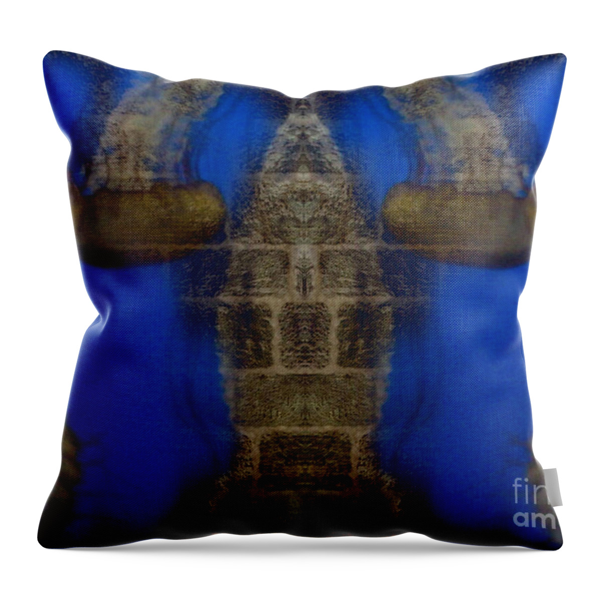 Jelly Fish Throw Pillow featuring the digital art Jelly Fish 2 by Rindi Rehs