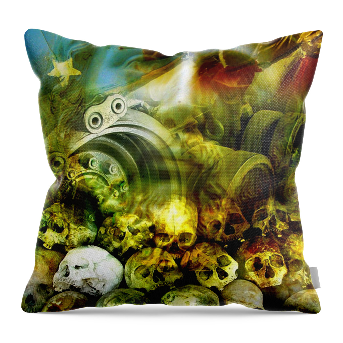 Jesus Throw Pillow featuring the photograph Jesus Wept by Skip Hunt