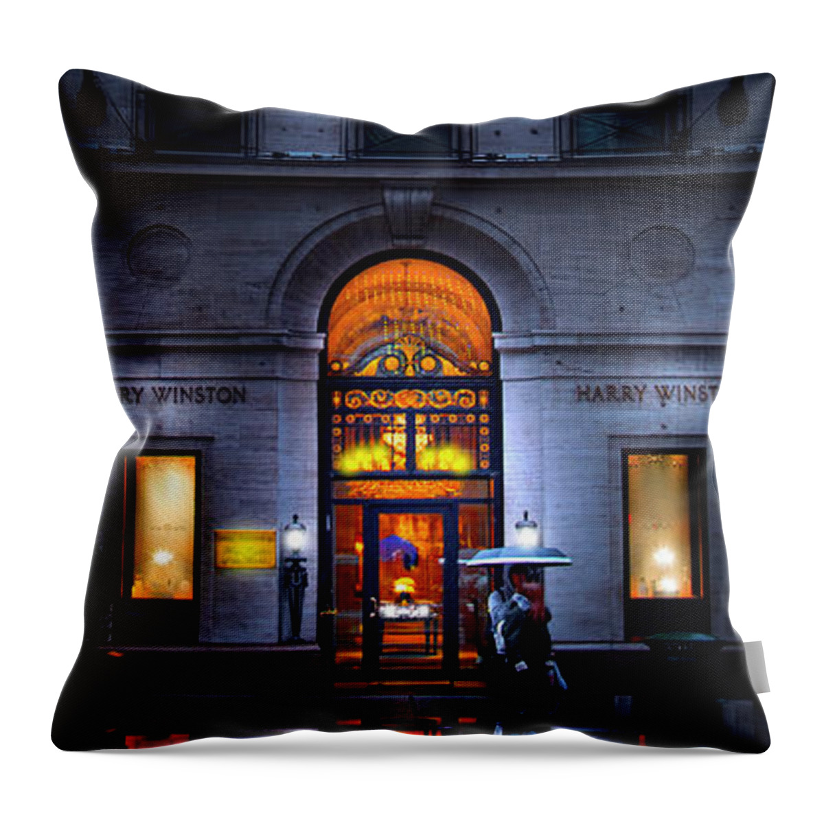 New York City Throw Pillow featuring the photograph Jeweler to the Stars by Mark Andrew Thomas