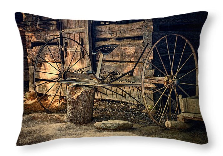 Art Prints Throw Pillow featuring the photograph John Deere by Dave Bosse