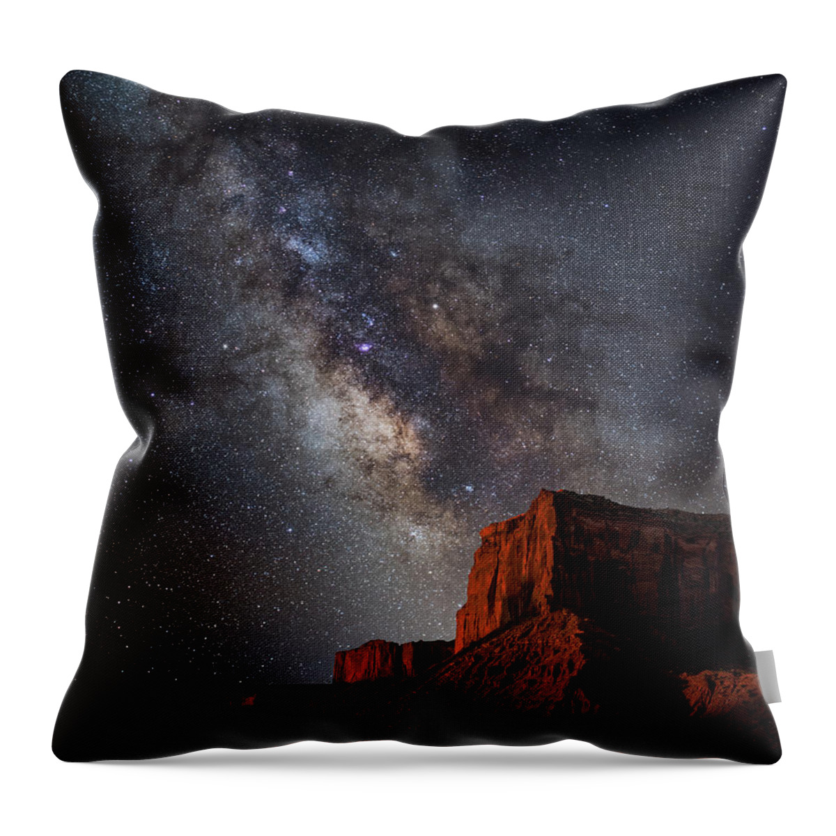 Stagecoach Throw Pillow featuring the photograph John Wayne Point by Darren White