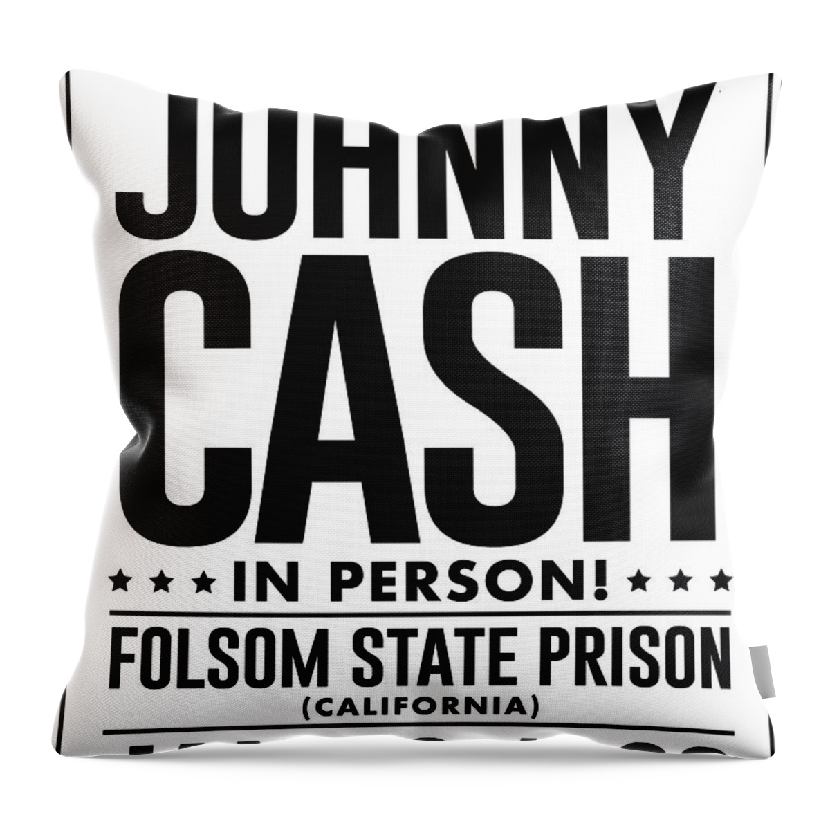 Singer Throw Pillow featuring the digital art Johnny Cash by Gary Grayson