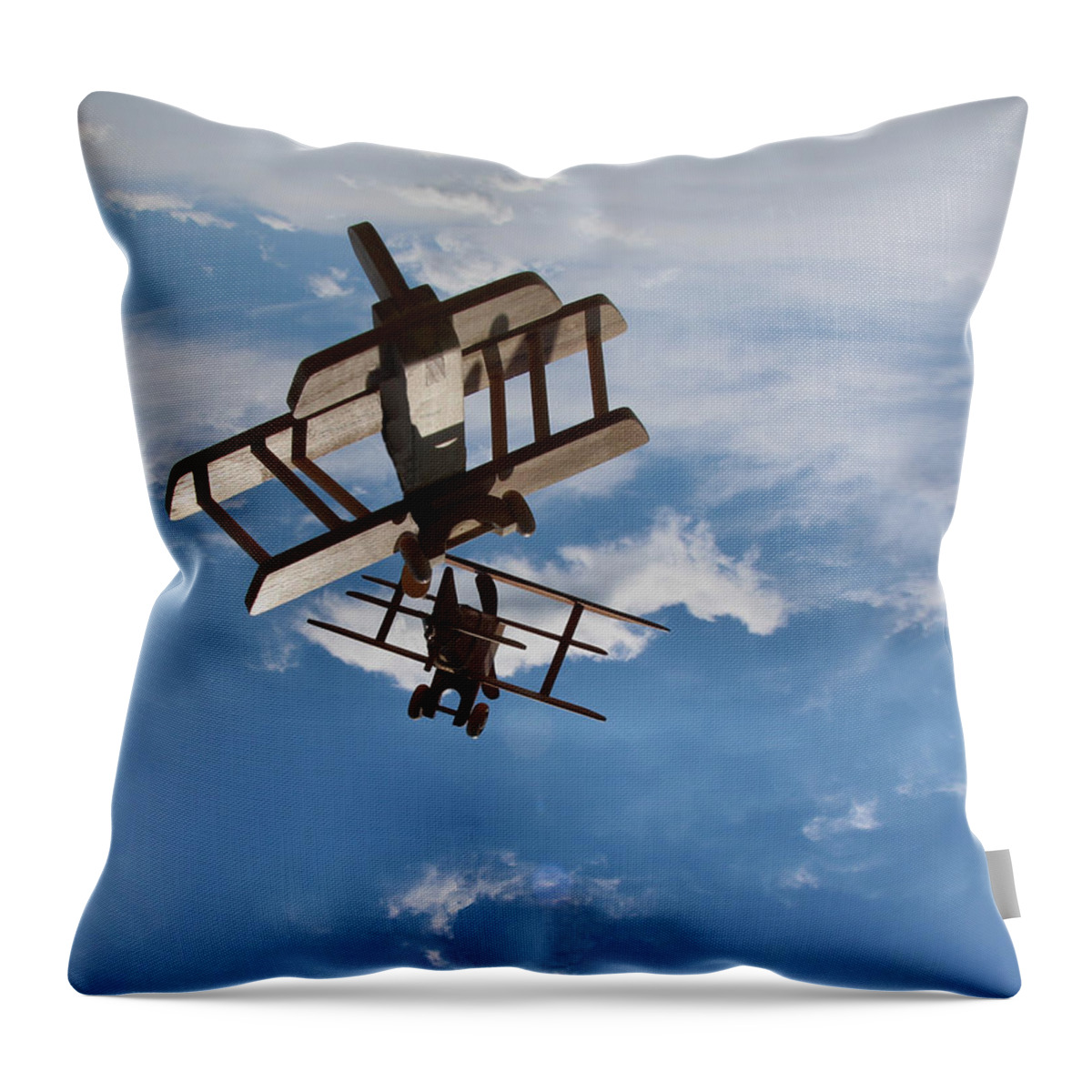 Wwi Throw Pillow featuring the photograph Jouet Escadrille - 3 by Lin Grosvenor