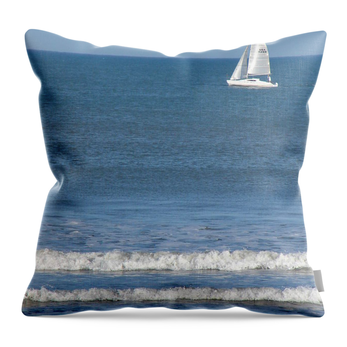 Boat Throw Pillow featuring the photograph Journey by Priscilla Richardson
