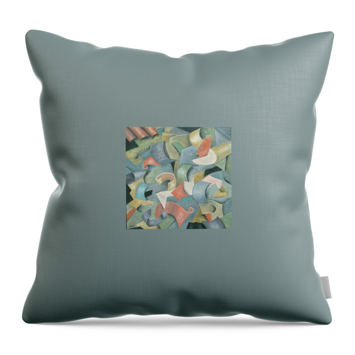 Contemporary Throw Pillow featuring the painting Jubilation by Trish Toro
