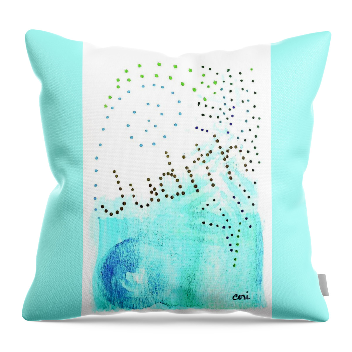 Personalized Throw Pillow featuring the painting Judith by Corinne Carroll