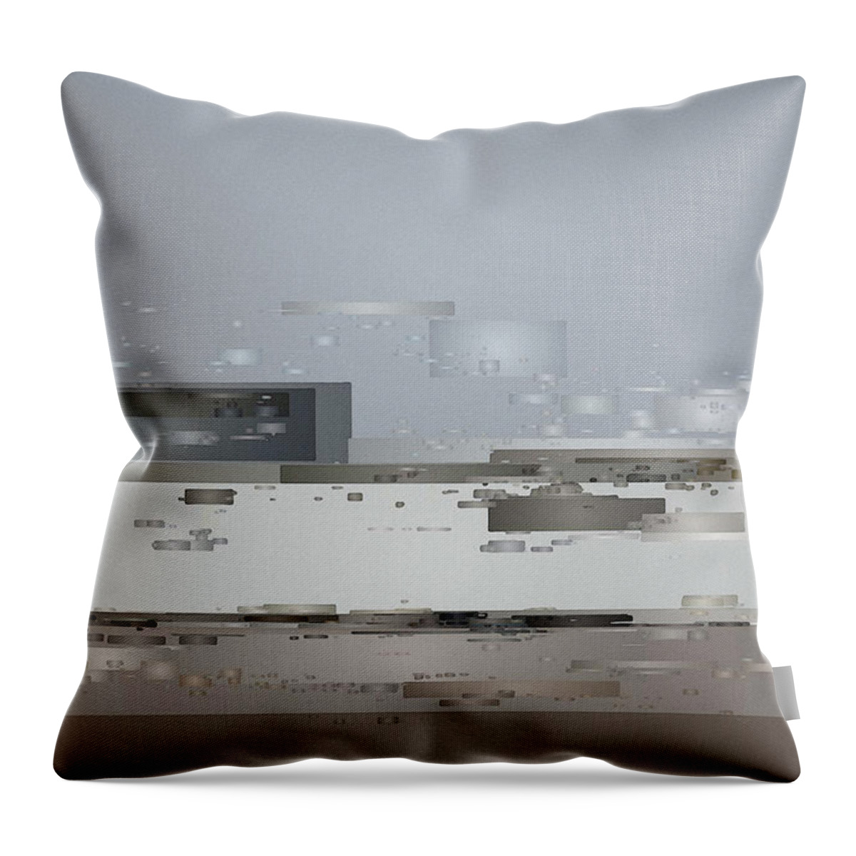 Architecture Interior Design Throw Pillow featuring the digital art June Coast by David Hansen